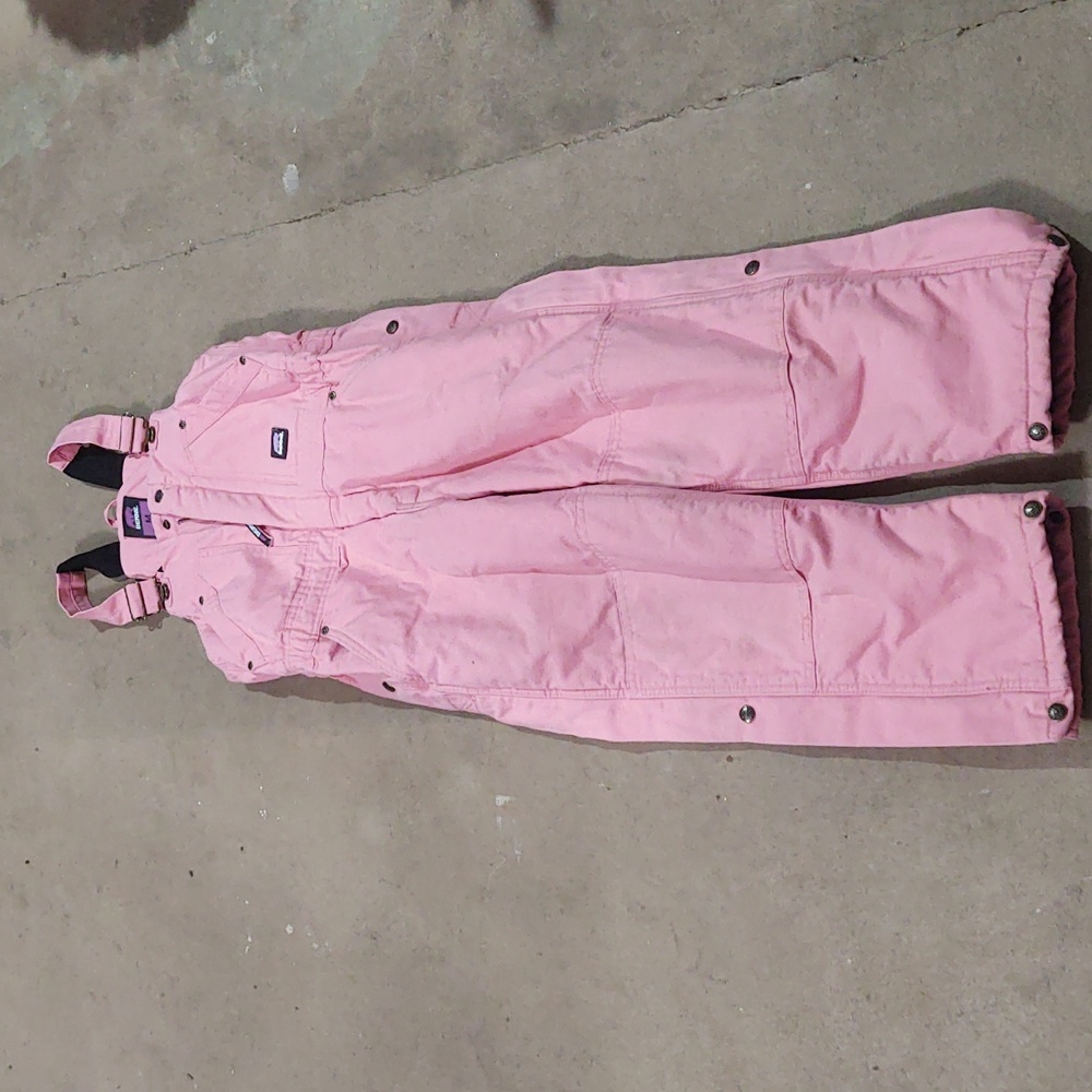 Kids pink overalls